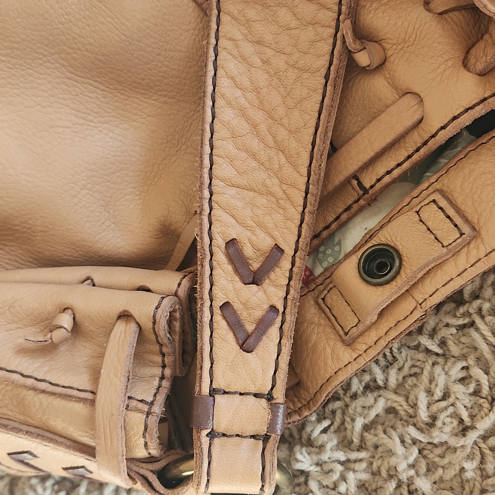Lucky Brand Tan Leather Shoulder Bag - Picture 12 of 16